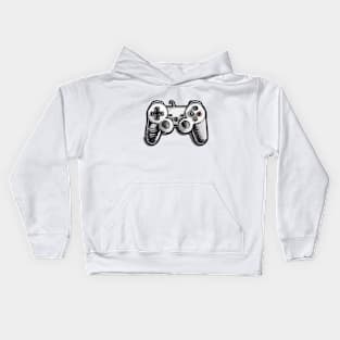 Sleek Gaming Controller Graphic Tee Design No. 545 Kids Hoodie